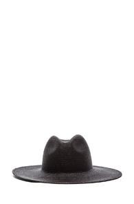 Janessa Leone Rita Straw Hat In Black