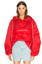 Vetements Overhead Nylon Jacket In Red
