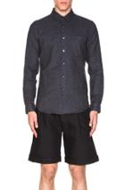 Patrik Ervell Stitchless Button Down Shirt In Gray