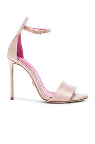 Oscar Tiye Minnie Satin Sandals In Pink