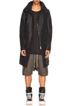 Rick Owens Tubeway Coat In Black