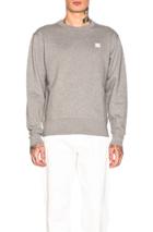 Acne Studios Fairview Face Sweatshirt In Gray