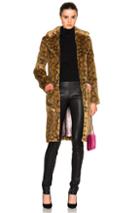 Shrimps Claude Faux Fur Coat In Animal Print,brown