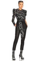 Isabel Marant Chass Top In Abstract,black,metallics