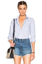 A.p.c. Mike Shirt In Blue,stripes