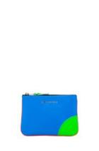 Comme Des Garcons Super Fluo Small Pouch In Blue,orange,neon