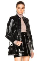 3.1 Phillip Lim Vinyl Moto Jacket In Black