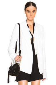 Chloe Crepe Sable Blazer In White