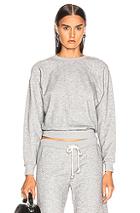 Re/done 50's Crewneck Sweatshirt In Gray