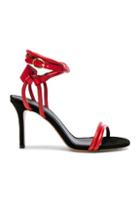Isabel Marant Aoda Ankle Strap Sandals In Red