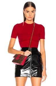 Joostricot Bodycon Short Sleeve Crew Neck In Red