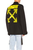 Off-white Firetape Field Jacket In Black