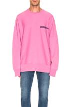 Calvin Klein 205w39nyc Logo Sweatshirt In Pink