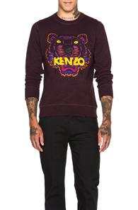 Kenzo Icons Tiger Sweatshirt In Purple