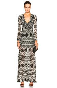 Carisa Rene Anna Maria Dress In Black,white,abstract