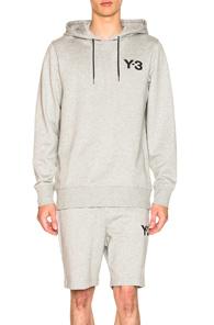 Y-3 Yohji Yamamoto Classic Hoodie In Gray