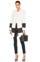 Rag & Bone Elgin Reversible Blanket Coat In White,gray