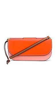 Loewe Gate Pochette In Orange,pink