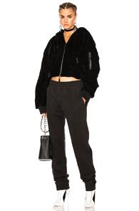 Fenty By Puma Cropped Bomber In Black