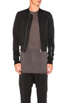Drkshdw By Rick Owens Glitter Flight Bomber In Black