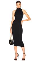 Enza Costa Turtleneck Sleeveless Dress In Black