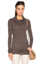 Rick Owens Dropped Neck Sweater In Gray,brown