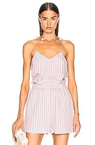 Tibi Classic Cami In Pink,stripes