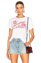 Re/done Originals Classic Sweetheart Tee In White