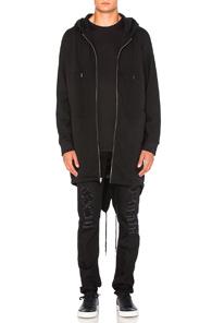 Alexander Wang Hooded Parka In Black