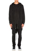 Alexander Wang Hooded Parka In Black
