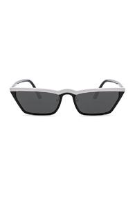 Prada Acetate Low Angle Cut Sunglasses In Black