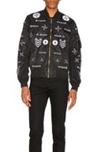 Marcelo Burlon Roldan Alpha Ma-1 Jacket In Black