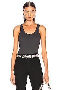 John Elliott Marlowe Rib Tank Top In Gray