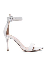 Gianvito Rossi Leather Portofino Heels In Cream
