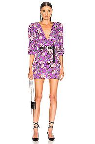 Magda Butrym Faro Dress In Floral,purple