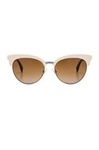 Fendi Cat Eye Sunglasses In Metallics