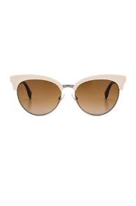 Fendi Cat Eye Sunglasses In Metallics