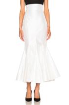 Alessandra Rich Taffeta Skirt In White