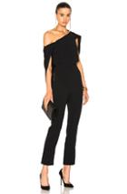 Roland Mouret Carlton Stretch Viscose Jumpsuit In Black