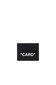 Off-white Quote Cardholder In Black