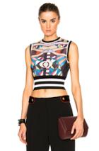 Givenchy Crazy Cleopatra Printed Knit Top In Abstract,geometric Print