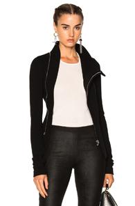 Rick Owens Zipped Turtle Jacket In Black