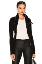 Rick Owens Zipped Turtle Jacket In Black