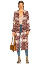 Icons Draper Pj Duster In Abstract,red,white