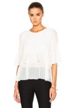 See By Chloe Layered Ruffles Top In White