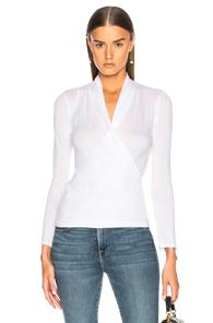 Enza Costa Ballet Top In White