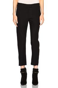 Ann Demeulemeester Cropped Trousers In Black