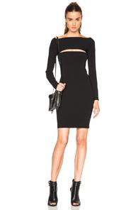 T By Alexander Wang Needle Knit Dress In Black