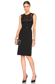 Alexander Mcqueen Sheer Panel Dress In Black