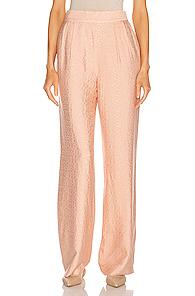 Equipment Gemene Trouser In Animal Print,pink